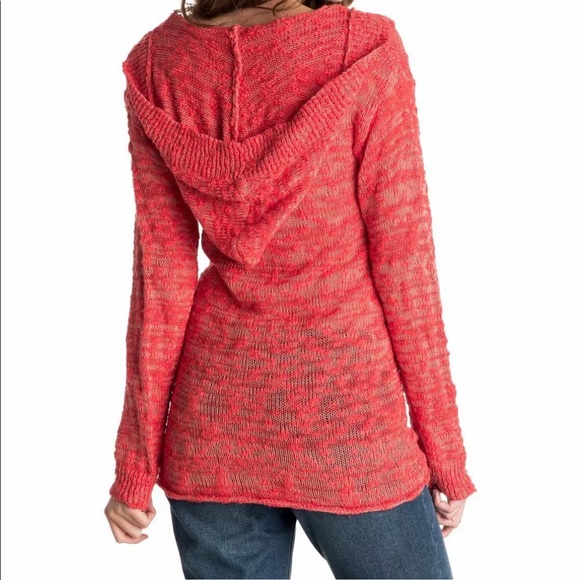 Roxy Warm Heart Hooded Poncho Sweater - Picture 2 of 6